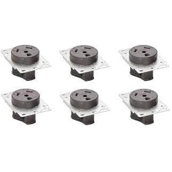 30A Flush Receptacle in Plate