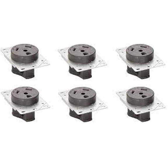 30A Flush Receptacle in Plate