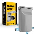 thumbnail image 1 of Pre-Drilled 3R Heavy Duty Generator Inlet Box, 30Amp NEMA L14-30P Power Inlet Box, for 4-Prong Generator Cord, 125/250V,3750/7500W, ETL Listed, Waterproof for Outdoor Use, 1 of 7
