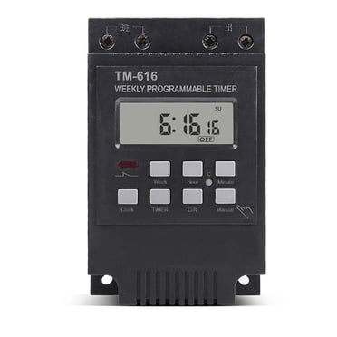 7-Day Digital Timer Switch - Programmable Pool Pump Control For Sprinklers & Lights (120V Heavy Duty)