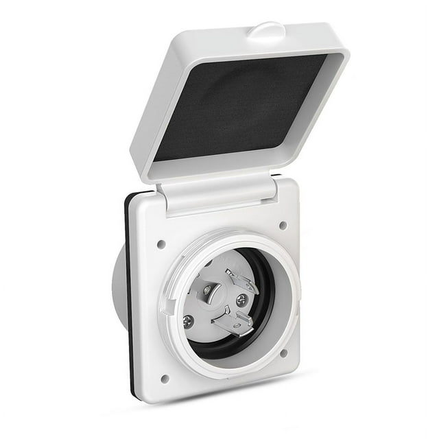 30A RV Plug Twist Lock Inlet,Shore Power Inlet Plug 125V/250V RV Power