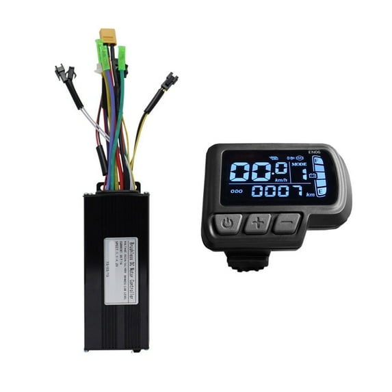 30A Three Modes Sine Wavy Controller with EN06 LCD Display Meter Set for eBike Performances Upgraded Part