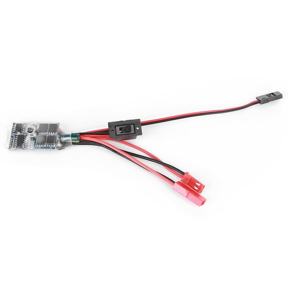 30A Two-Way Brushed ESC Electric Speed Controller 4-8V with 5.7V 1A UBEC for WPL C14 C24 B14 B24 B16 B36 RC Car Truck Upgrade Parts Accessories (1.2 x 0.7 x 0.3 inches / 3.0 x 1.8 x 0.8 cm)