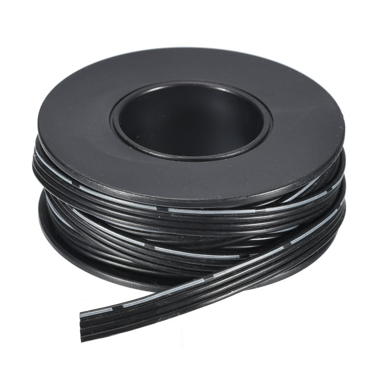 30AWG Silicone Ribbon Cable 4Pin 30 Gauge Flat Cable Silicone Wire  3.0m/10ft Black Stranded Tinned Copper Wire 