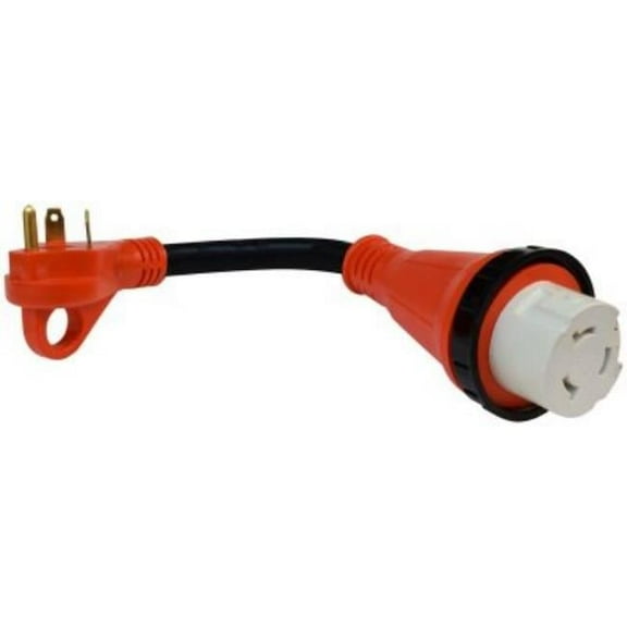 30Am-50Af Detach Adapter Cord With Handle - Red - 12 in.
