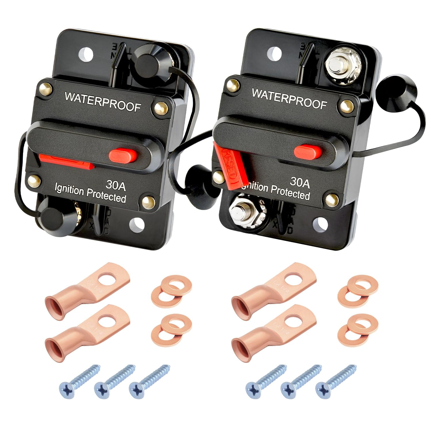 ZOOKOTO 12-48V DC 50A Surface Mount Circuit Breaker with Manual Re ZOOKOTO 12-48V DC 50A Surface Mount Circuit Breaker El Salvador | Ubuy