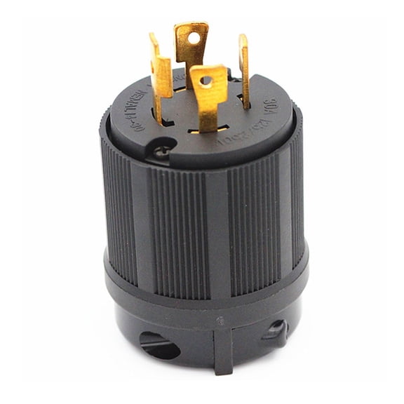 30Amp Lock Adapter for NEMA L14-30P Generator Plug + Grade Locking Male