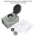 thumbnail image 1 of 30Amp RV Generator Inlet Box NEMA SS2-50P Power Inlet Box 125/250V, 1 of 14