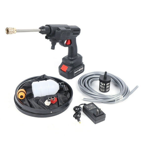 30Bar High Pressure Cordless Car Washer Spray Gun Water Cleaner W/1 * Battery US