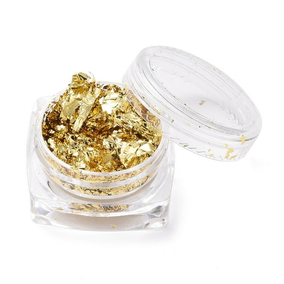30Box Foil Flakes DIY Gilding Flakes for Epoxy Jewelry Accessories Filler Gold Box: 2.9x1.6cm