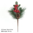 30CM Christmas Decorations Artificial Red Berry Pine Needles Bouquet