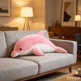 thumbnail image 1 of 30CM Dolphin Plush Pillow, Soft Cuddly Stuffed Animal Toy for Kids Adults Home Decor, 1 of 9