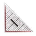 thumbnail image 1 of 30CM Drawing Triangle Ruler Multi-Function Design with Handle Protractor Measurement Stationery, 1 of 7