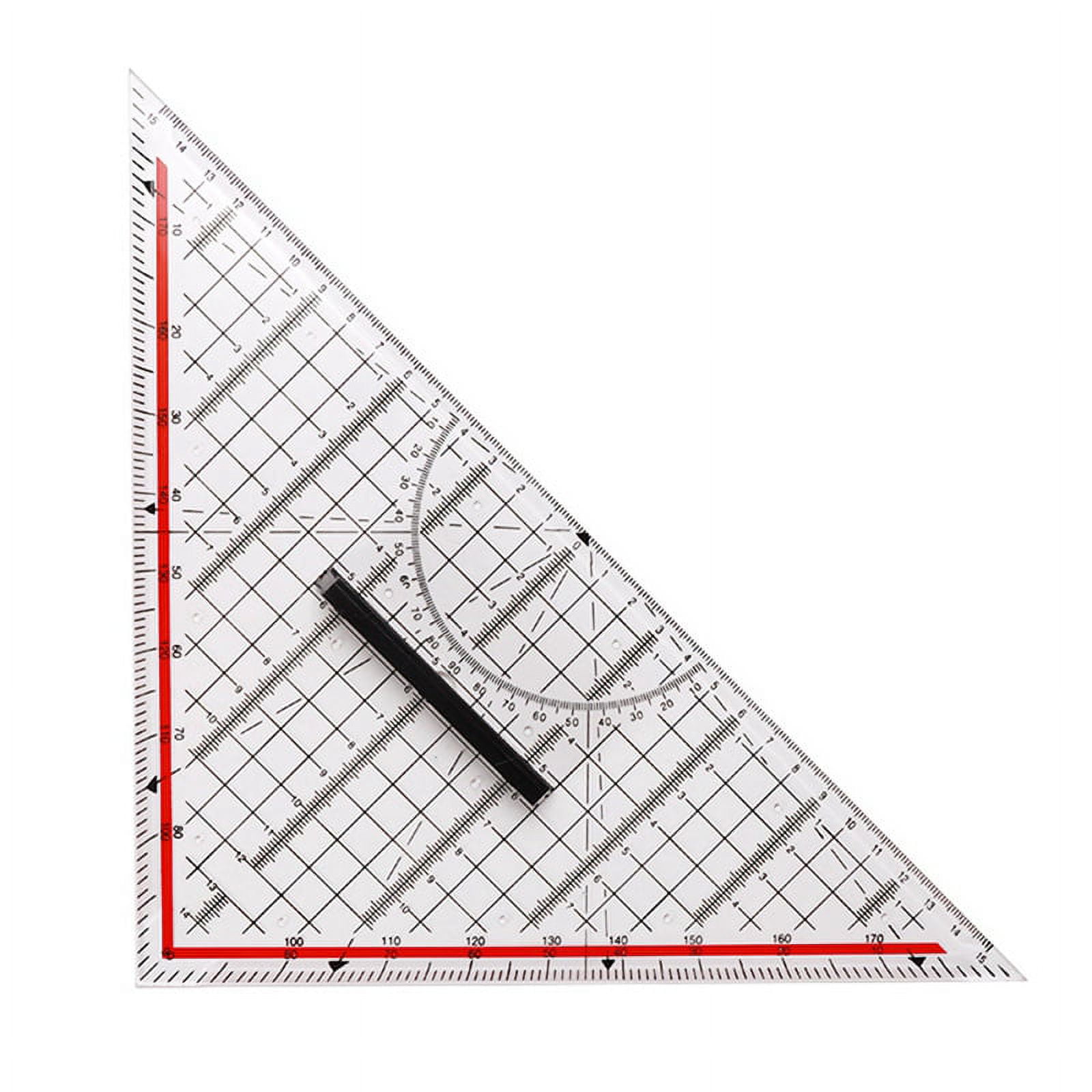 30CM Drawing Triangle Ruler Multi-Function Drawing Design Ruler with ...