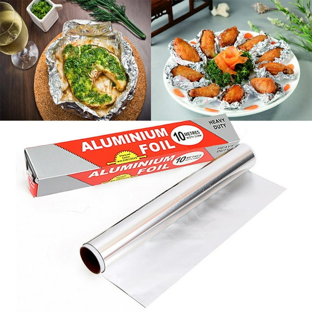 30CM x10M Aluminium Foil Kitchen Catering BBQ Food Baking Wrap Food
