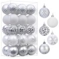 30CT Christmas Balls Ornaments, 2.36 Inch Colored Shatterproof Plastic
