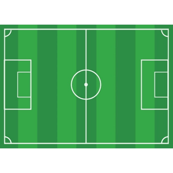 30CT Soccer Field Stone Paper Placemat, White and Green, Soccer by Way To Celebrate