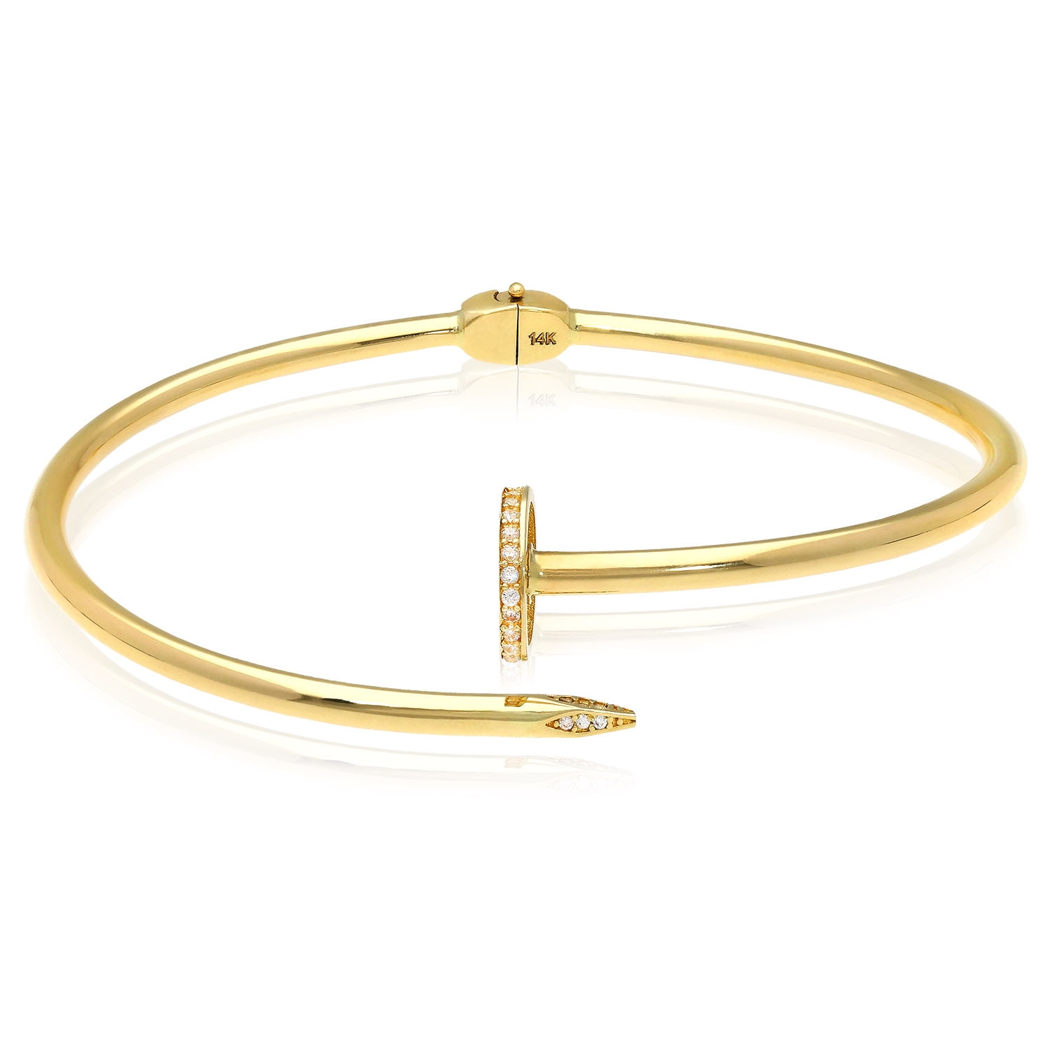 14k gold on sale nail bracelet