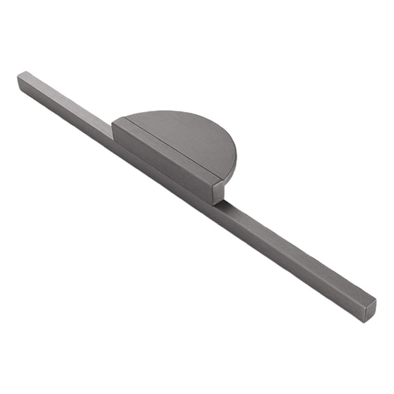 30Cm Extra Long Brushed Cabinet Pulls Modern Semi Circular Zinc Alloy Handles For Kitchen Wardrobe And Drawer Hardware Installation