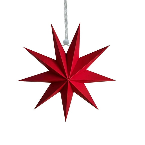 30Cm Folding Paper Stars, Easy To Open And Hang Anywhere, Adjust Shape, Turn Knob To Tighten Solid Line, Ideal For Home Cafe Shop Wedding Party Mall Classroom Decoration