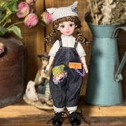 30Cm Loli Doll With 20 Articulated Joints And Hand-Painted Lip Makeup, Dress-Up Complete Set For Customization And Collection Enthusiasts, Premium Body With Smooth Finish