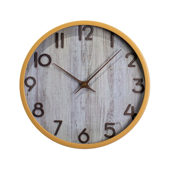 30Cm Silent No Ticking 3D Numbers Vintage Wall Clock For Decoration Living Room
