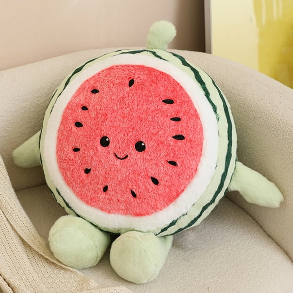 30Cm Watermelon Doll Cute Soothing Plush Toy Doll, Cotton Short Plush Soft Stuffed Toy For Kids, Portable Comfortable Doll For Home Car Camping Party Decoration, 1Pc