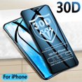 30D Tempered Protective glass on For iPhone 12 11 Pro Xs Max Glass