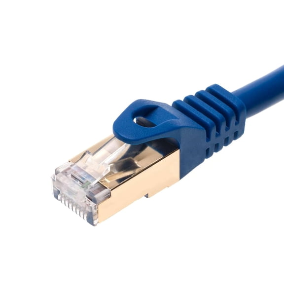 50FT Cat7 Ethernet Cable Copper Shielded RJ45 Cord for Router, PC, Gaming, Servers, PoE Security Cameras, Smart TVs, 10Gbps 600MHz High-Speed Network Patch, White, Cables Direct Online