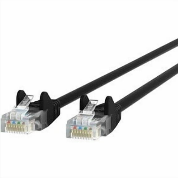 30FT CAT5E BLACK PATCH CORD SNAGLESS ROHS