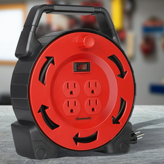 30Ft Retractable Hanging Reel in Orange HCRC30F