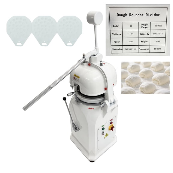 30G-100G 30PCS Dough Divider Rounder Machine Commercial Semi-Automatic 110V