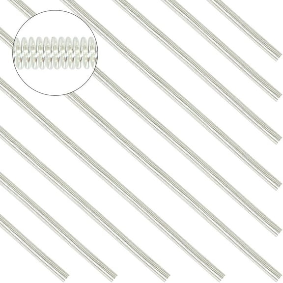 30G French Wire 1mm French Bullion Wire French Wire Spiral Copper Wires Metal Wire Flexible Coil Wire French Wires for Jewelry Making Embroidery Beading Art Work Garment Decoration