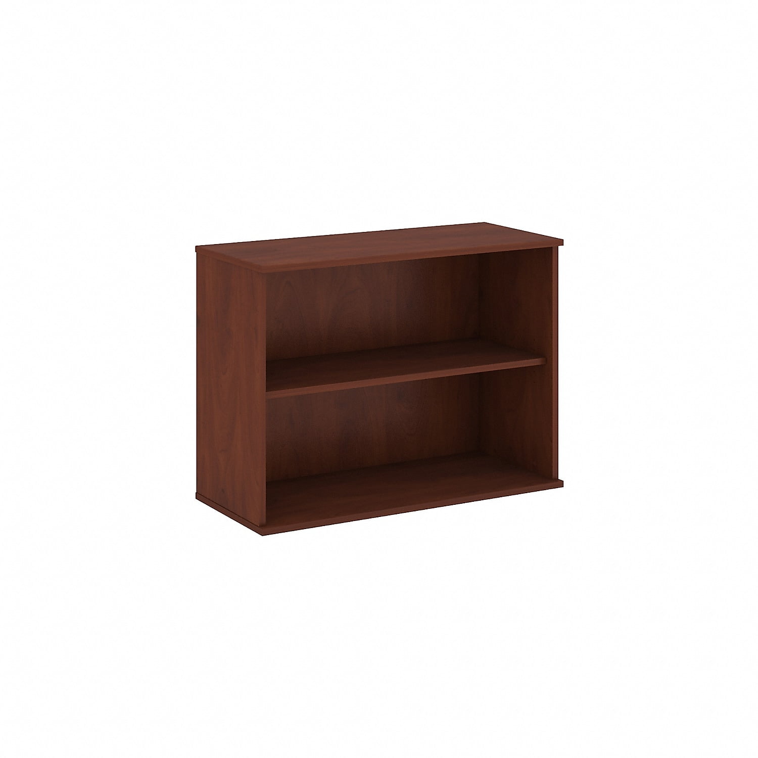 Adjustable White Thermally Fused Laminate 2-Shelf Bookcase