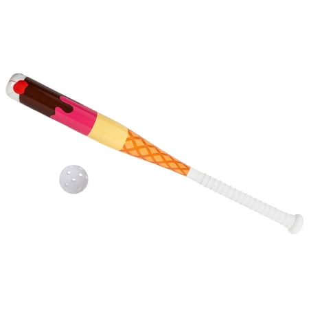 Franklin Sports Sundae Swing Kids Plastic Baseball Bat + Ball Set, 30 in, Multicolor