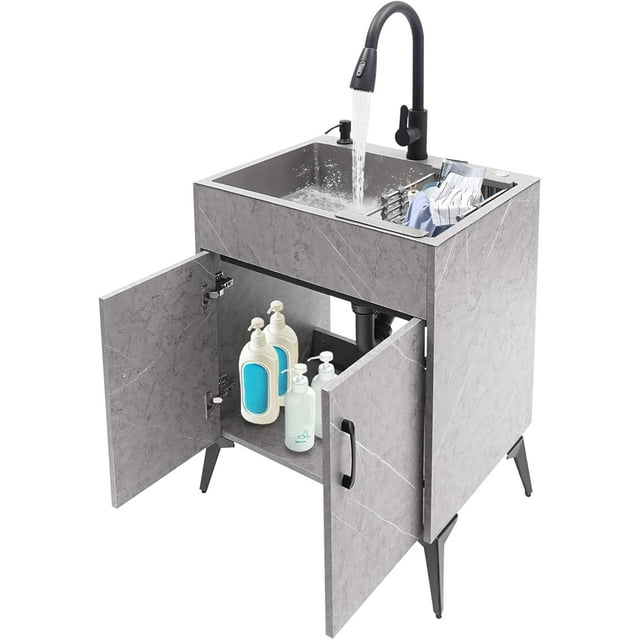 30In Laundry Sink with Kitchen Sink and Combo w/360