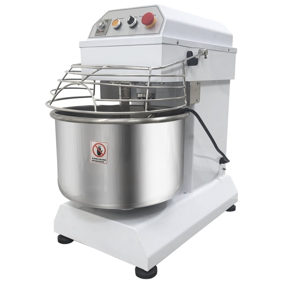 30L/31.7QT Frequency Conversion Dough Mixer Spiral Mixer Dual-action Dual-speed Silent