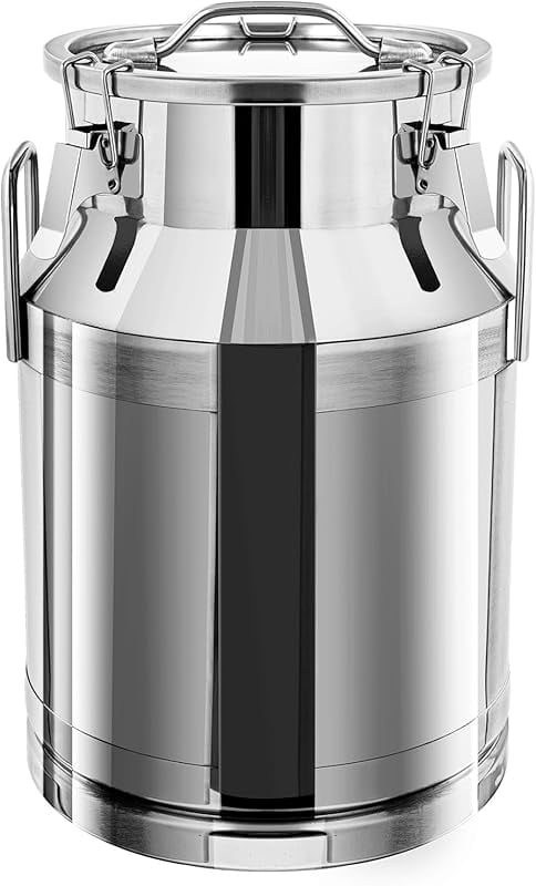 30L/7.9 Gallon Heavy Duty Airtight Storage Canister Milk Bucket with ...