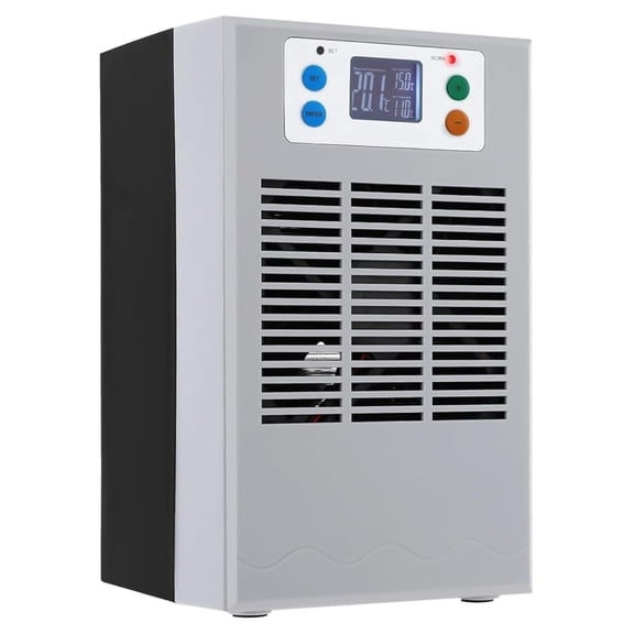 30L/7.93Gal Aquarium Chiller, 100W Aquarium Water Chiller Water Cooler Fish Chiller with Circulation Function Constant Temperature and Low Noise for Fish , Axolotls, Coral