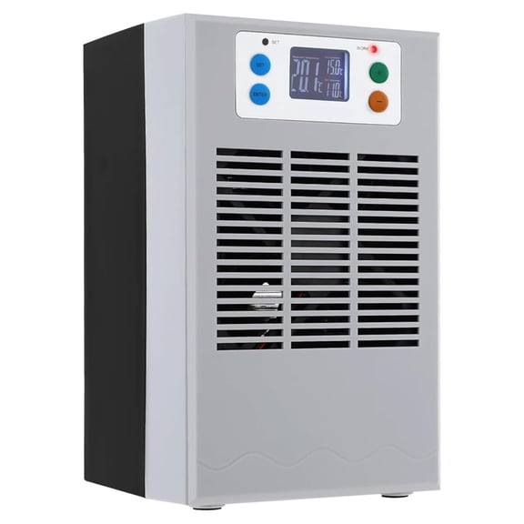 30L/7.93Gal Aquarium Chiller, 100W Aquarium Water Chiller Water Cooler Fish Chiller with Circulation Function Constant Temperature and Low Noise for Fish , Axolotls, Coral