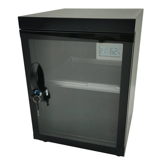 30L Digital Camera Dehumidify Storage Cabinet 2 Layers Electronic Device Storage Cabinet