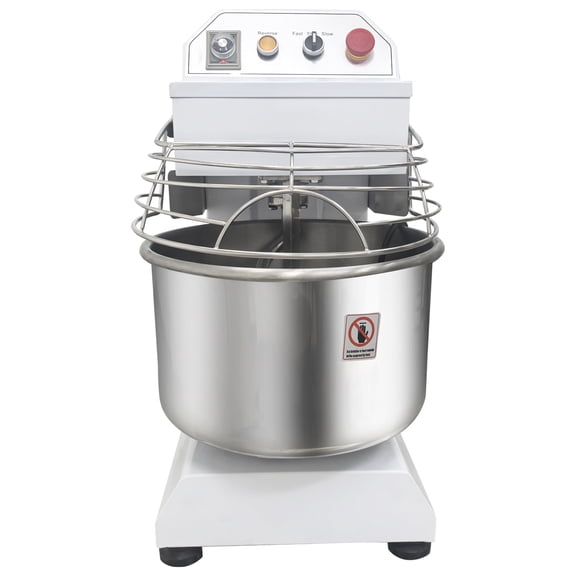 30L Electric Dough Kneading Machine Double-Acting Double-Speed Flour Mixer 110V Max 26.4lbs Dough with Timer