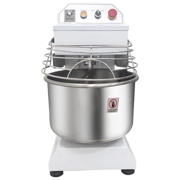 30L Electric Dough Kneading Machine Double-Acting Double-Speed Flour Mixer 110V Max 26.4lbs Dough with Timer