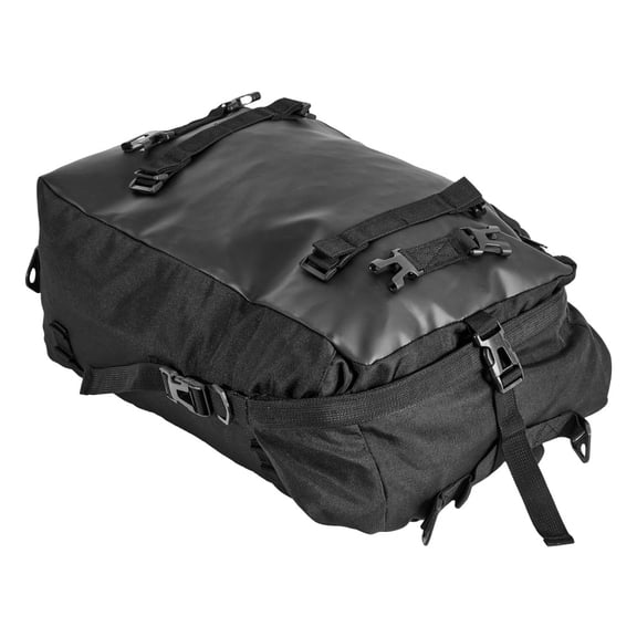 30L Motorcycle Tail Bag with Waterproof Rain Cover, Oxford Fabric Rear Seat Storage
