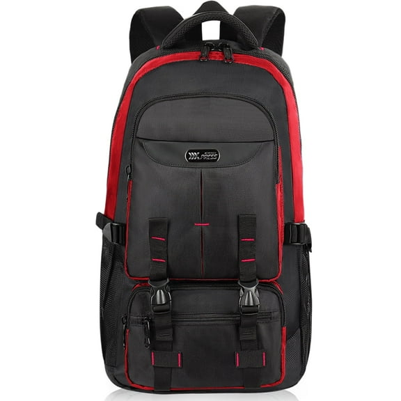 Travel Backpack for Men and Women, Water-Resistant Lightweight Daypack with Multiple Pockets, for Work, School, Hiking, Outdoor,8262 Red