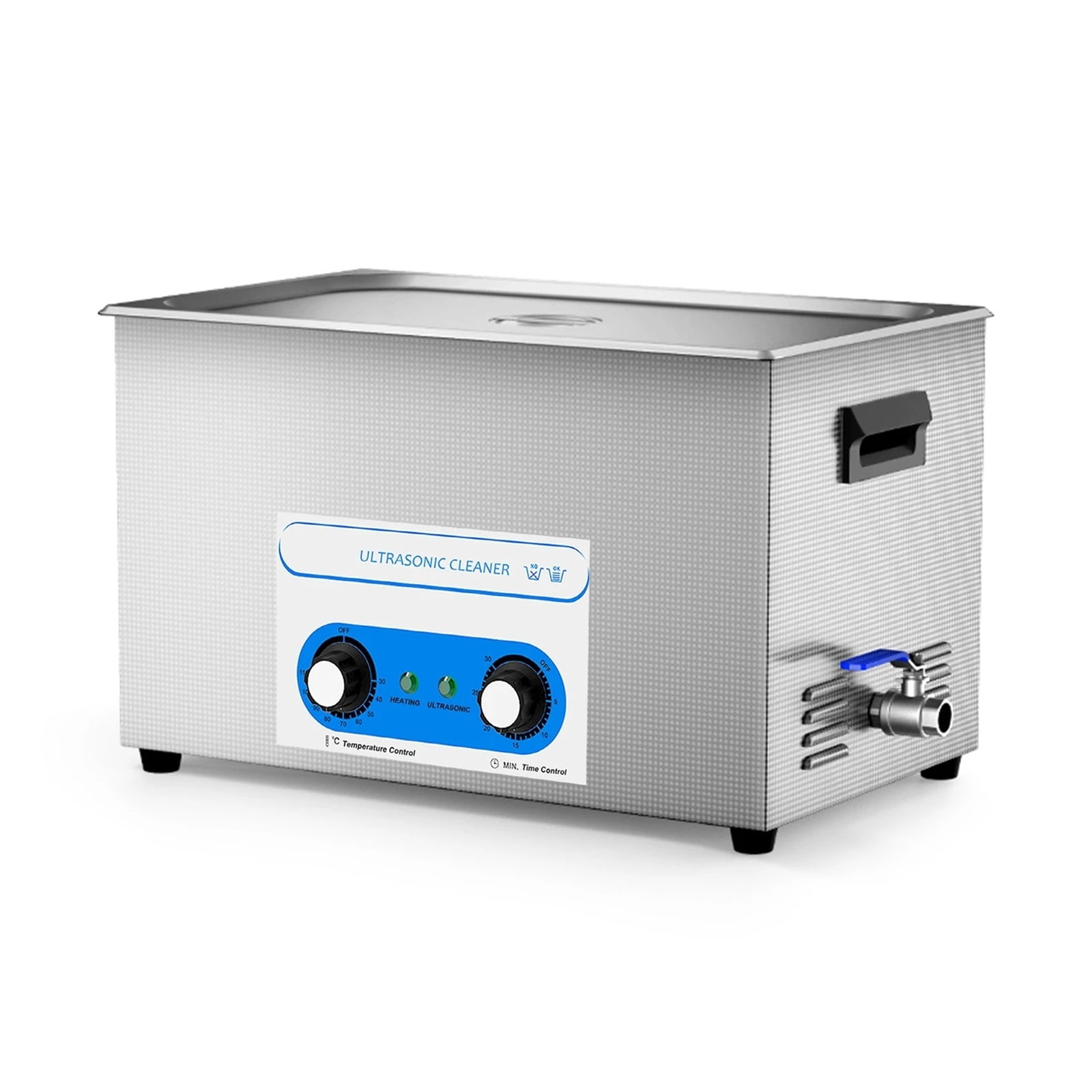 30L Ultrasonic Cleaner 40kHz Ultrasound Bath Heated Ultrasonic Cleaning Machine for Carburetor,Jewellery,Tools,Auto Parts etc