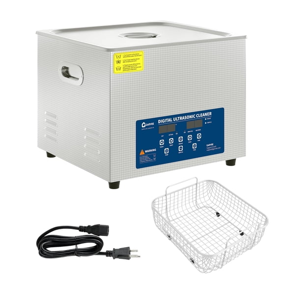 30L Ultrasonic Cleaner with Heated Function, Digital Timer & Stainless Steel Tank, Heavy-Duty Commercial Cleaning Machine for Auto Parts, Industrial Components, Jewelry, Glasses