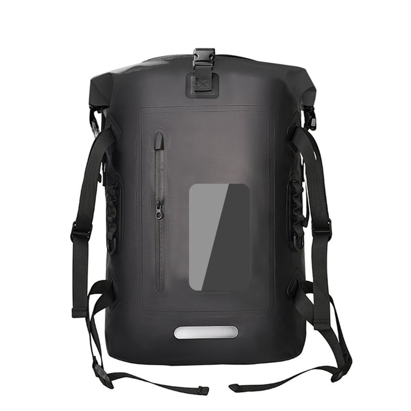 30L Waterproof Dry Bag Fishing Backpack Drift Swimming River Trekking Shoulder Bait Fishing Bucket Kayak Bag Black,1 x Fishing Backpack,Black