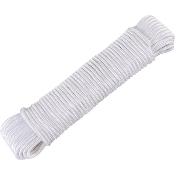 30M\\/100Ft Clothes Washing Line Outdoor, 6mm Heavy-duty Cotton Rope Clotheslines String, Cord-nylon Cloth Braided Clothesline Rope for Indoor Hanging Drying Camping Travel & Home Use DIY Craft