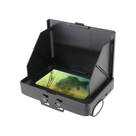 30M 1200TVL Fish Finder Underwater Fishing Camera 5 Inch Monitor 10PCS LED Night Vision 195 Degrees Metal Sea Wheel Camera ,Fishing Observation Device